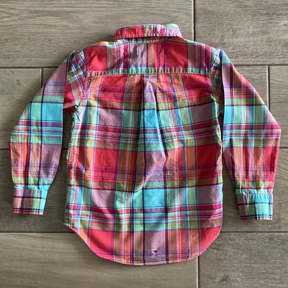 Boys Ralph Lauren Button Down Plaid Dress Shirt - Picture 5 of 7